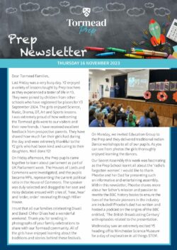 Prep School Newsletter 16.11.2023