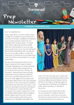 Prep School Newsletter 9.11.2023